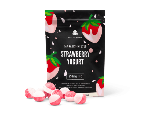 Buudabomb Strawberry Yogurt Gummies