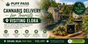 Cannabis Delivery for Tourists Visiting Elora | Puff Pass
